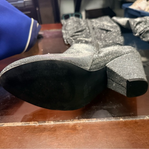 Torrid Shimmering Silver Heeled Boots - Picture 5 of 11